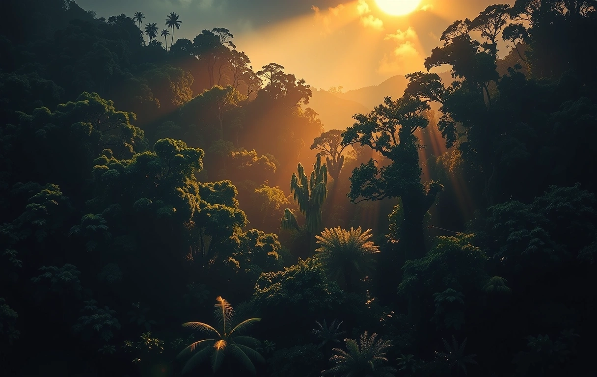 Atmospheric jungle mist